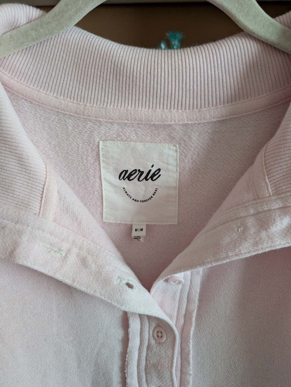 Aerie Vintage Popover Polo Sweatshirt - Picture 3 of 3